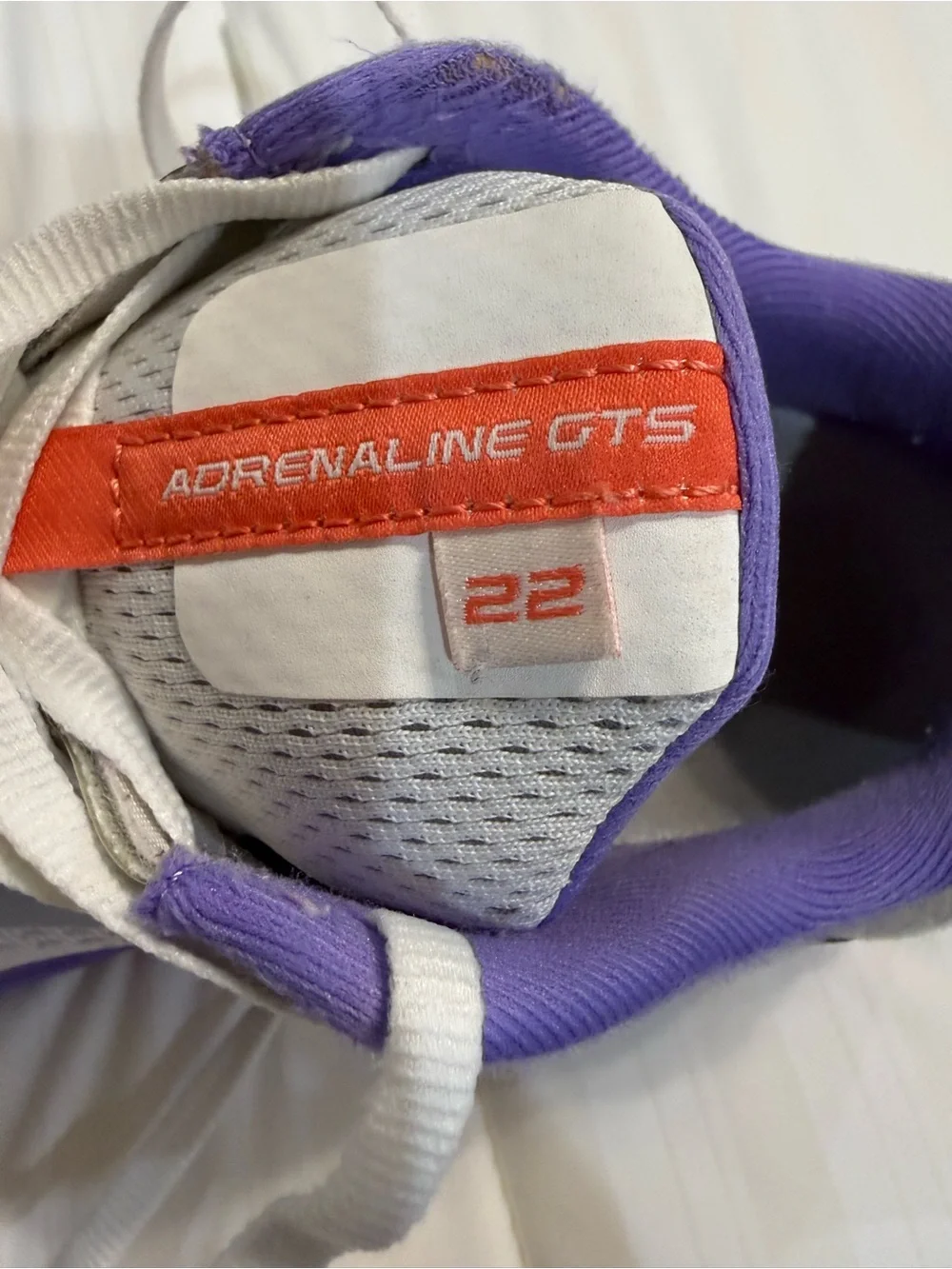 Brooks Women's Athletic Shoes in White, Purple & Orange